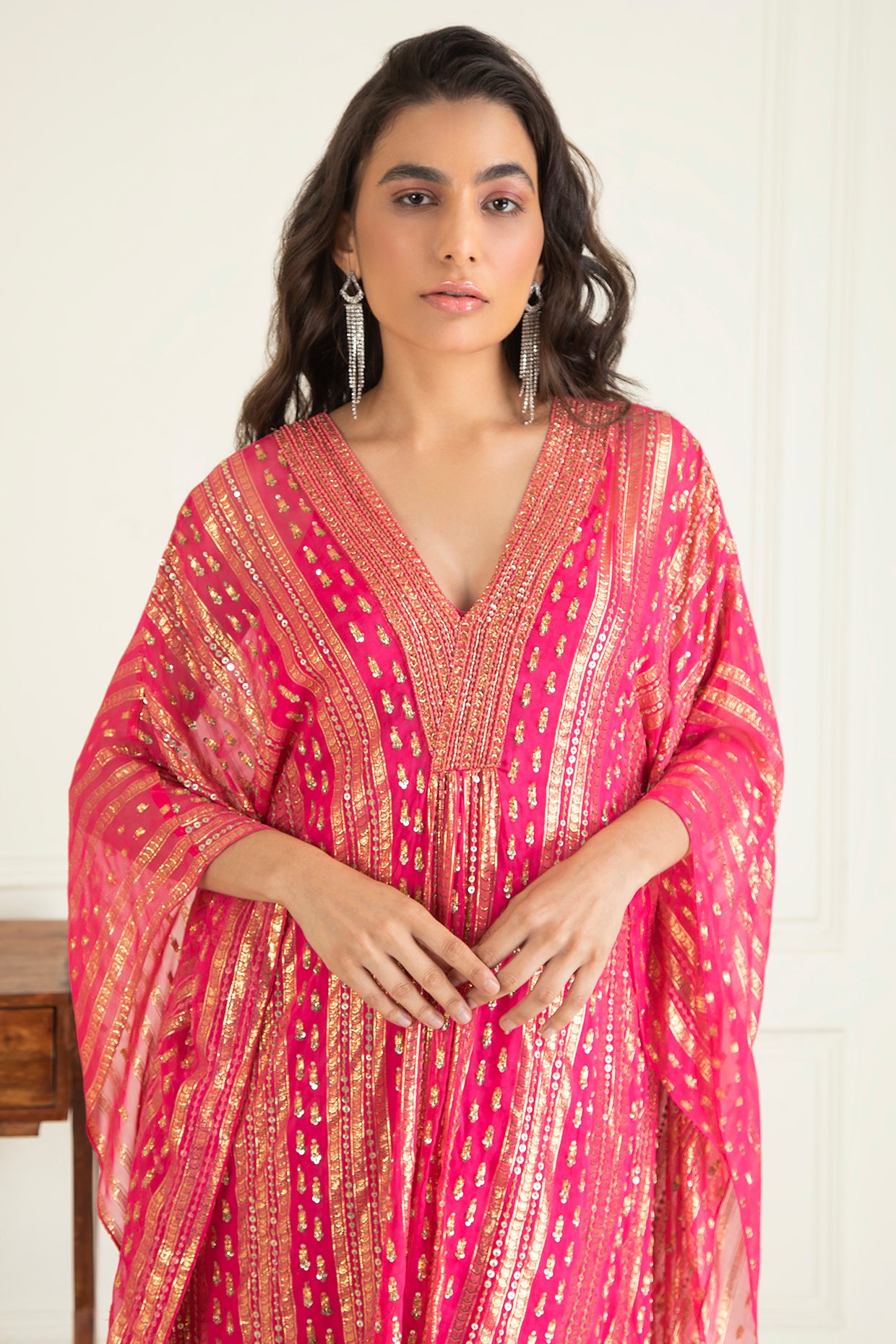 Hot Pink Kaftan Set