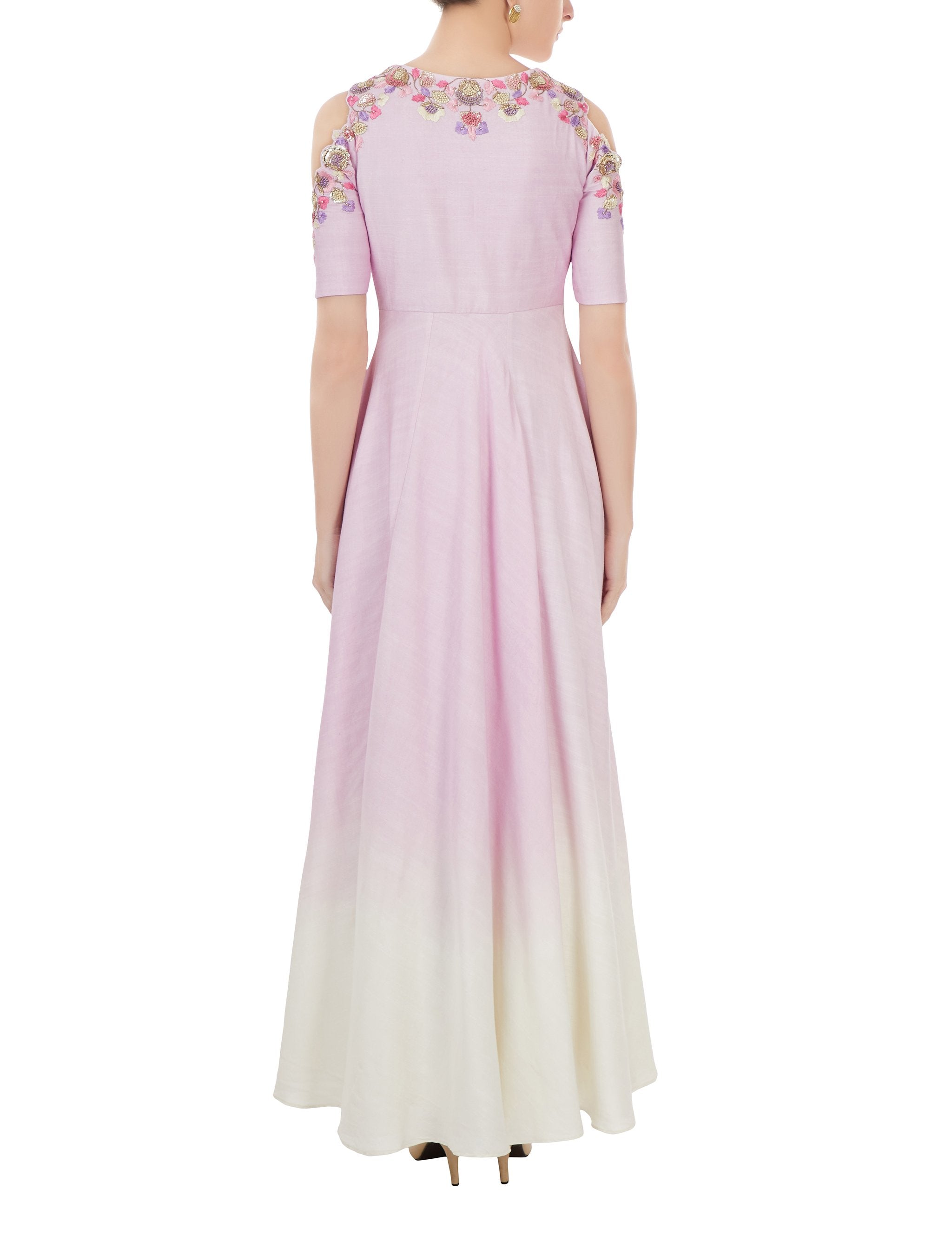 Lilac Embroidered Palazzo Set