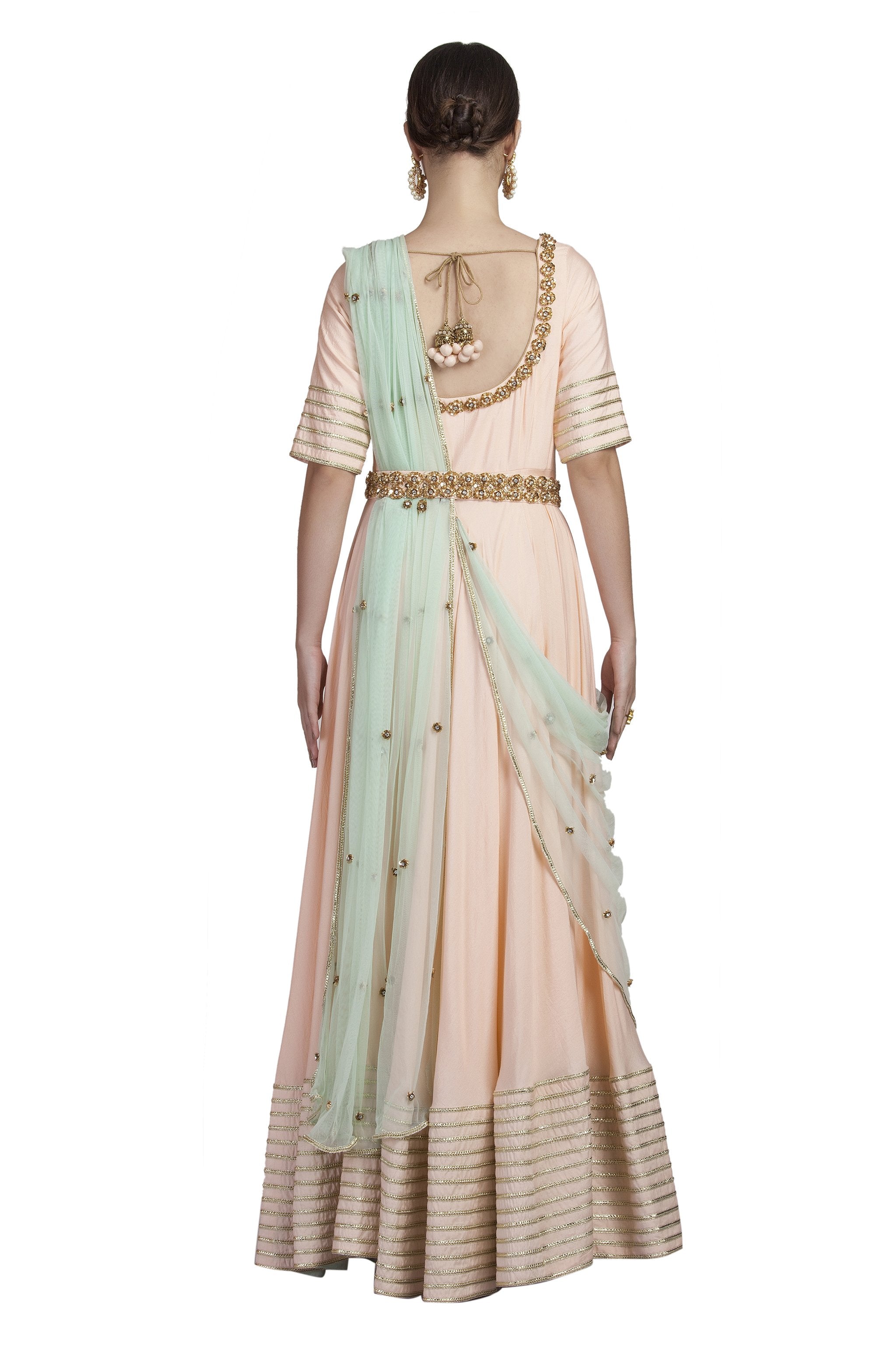 Blush Pink Embroidered Anarkali
