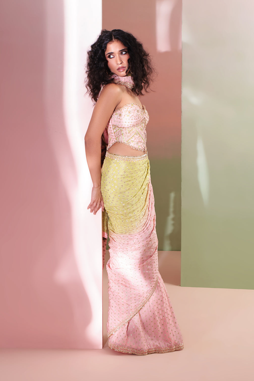 Leher Saree Set