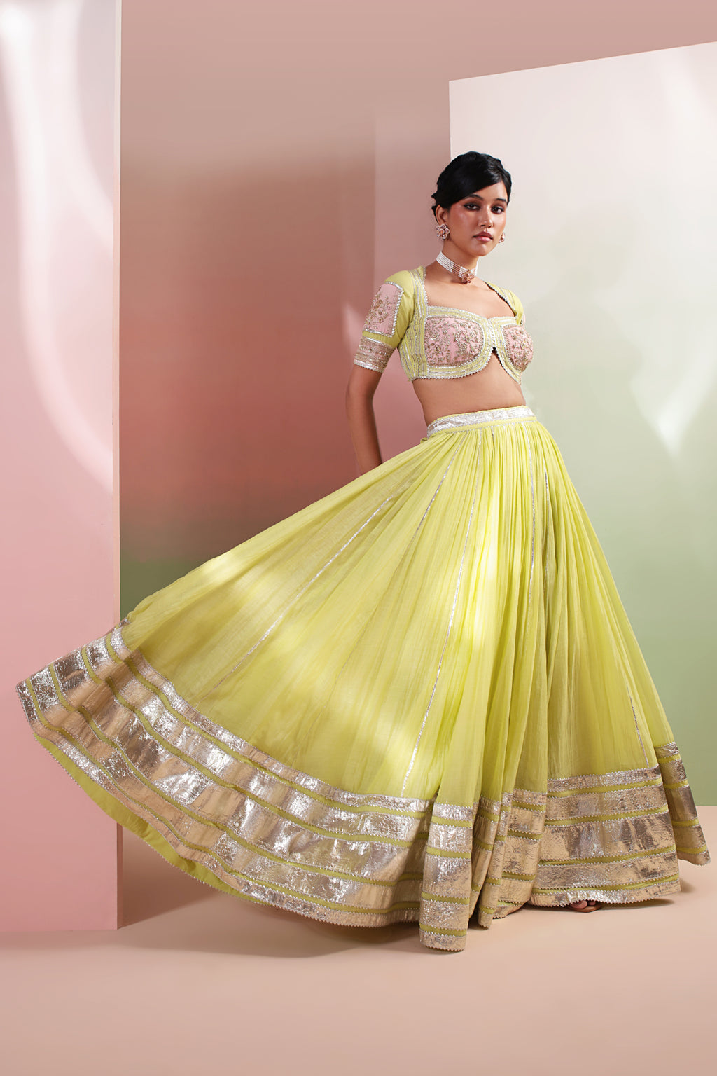 RANG RASIYA MUL CHANDERI LEHENGA SET