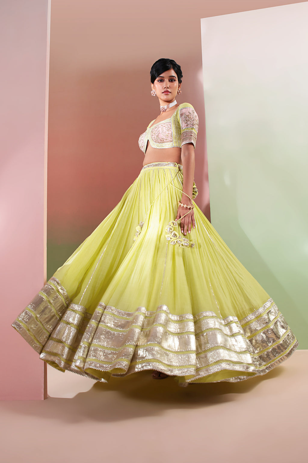 RANG RASIYA MUL CHANDERI LEHENGA SET