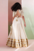 KANAK  MUL CHANDERI LEHENGA SET