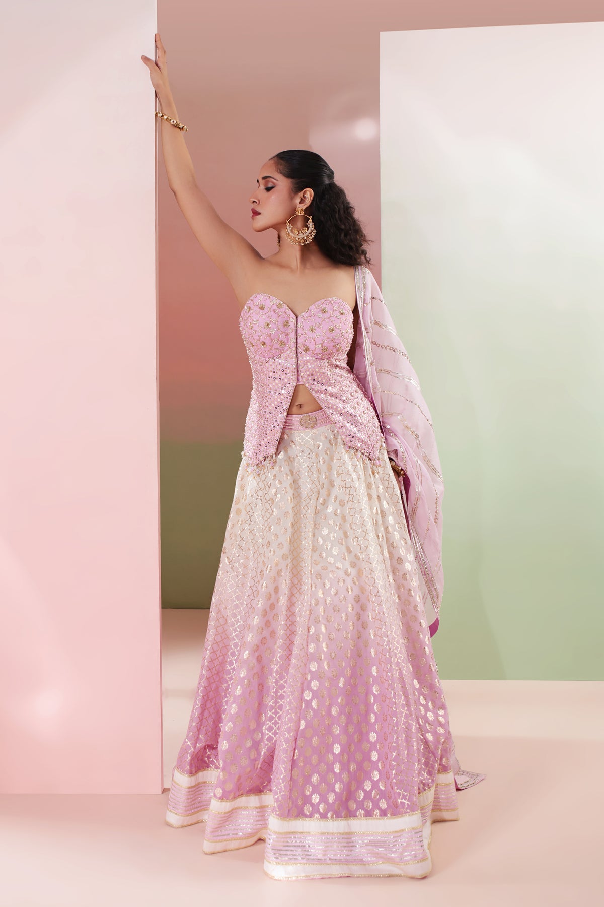Nazm Lehenga Set