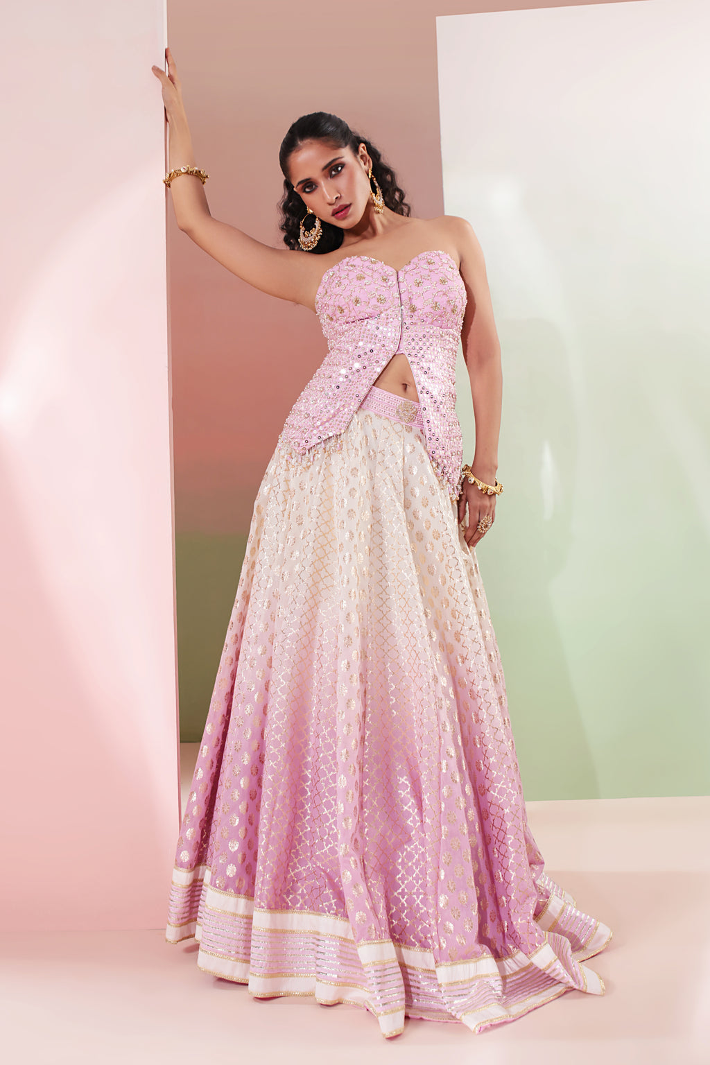 Nazm Lehenga Set