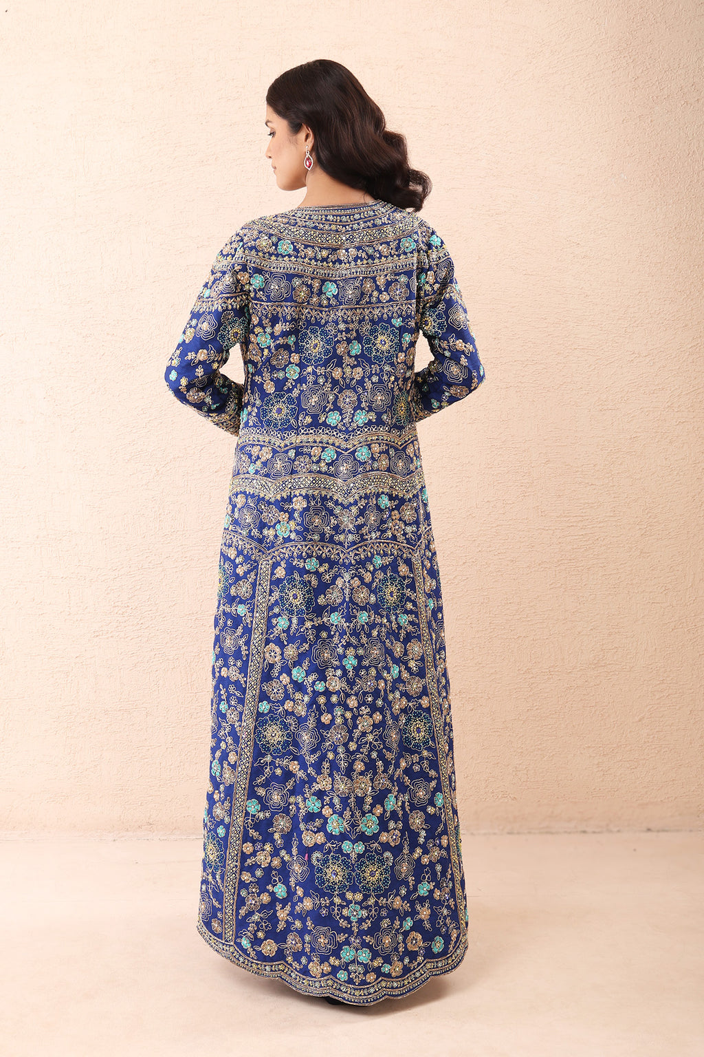 Indigo Royale Drape Saree Set