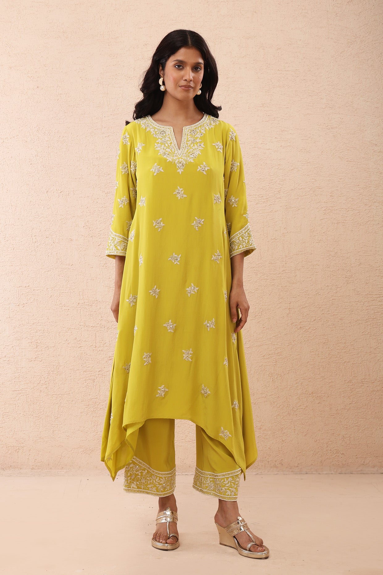 Lime Green Kurta Set