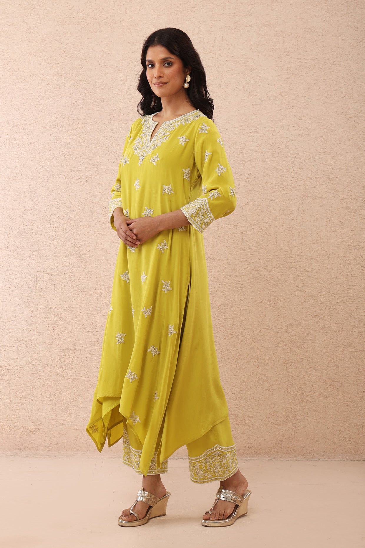 Lime Green Kurta Set
