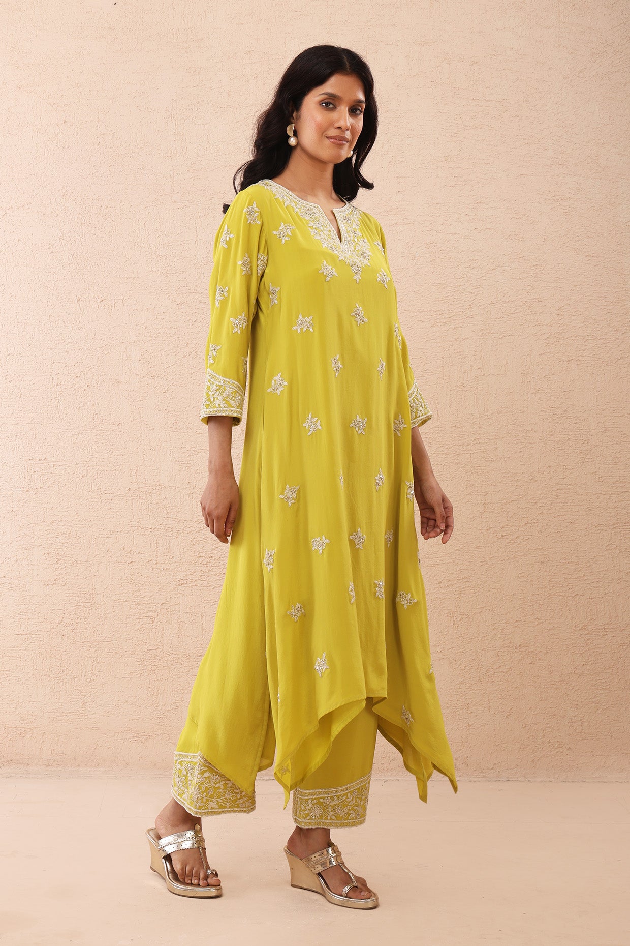 Lime Green Kurta Set