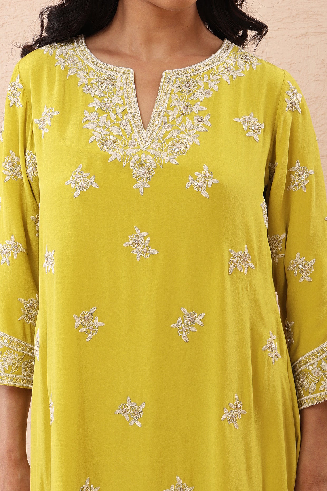 Lime Green Kurta Set