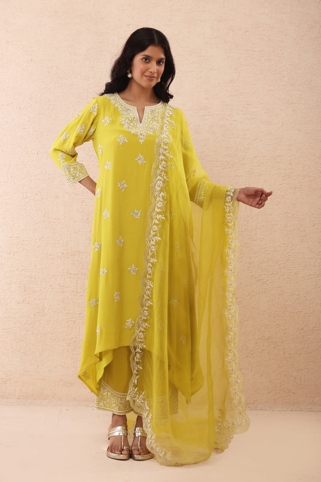 Lime Green Kurta Set