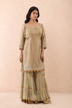 Olive Haze Sharara Set