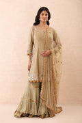 Olive Haze Sharara Set