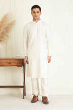 Classic Ivory Embroidered Jacket Set