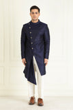 Navy Blue Drape Sherwani