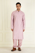 Lilac Embroidered Kurta Set
