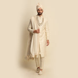 Ivory Sequence Embridered Full Groom Attire