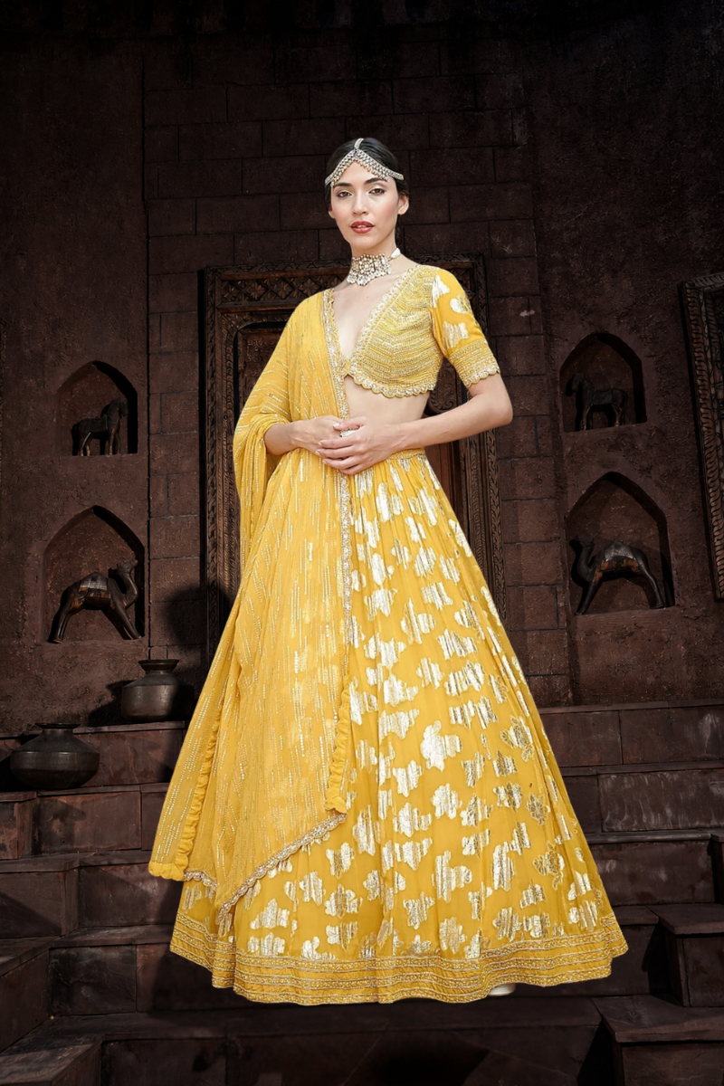 Haldi Glow Lehenga Set