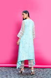 POWDER BLUE COTTON LINEN KURTA SET