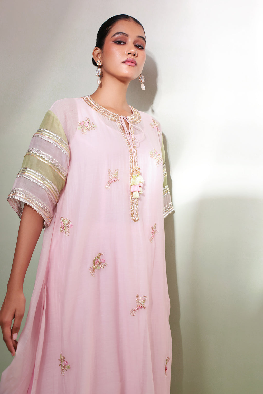 Gulabo Mint Kaftan Set