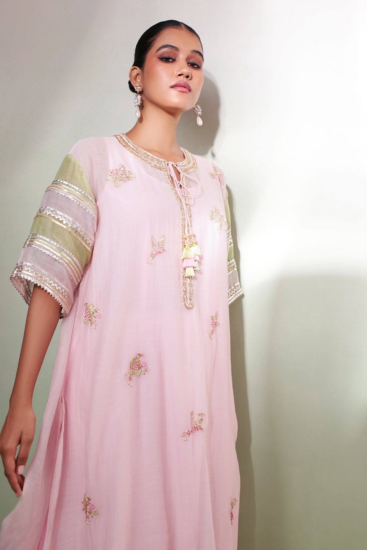 Gulabo Mint Kaftan Set