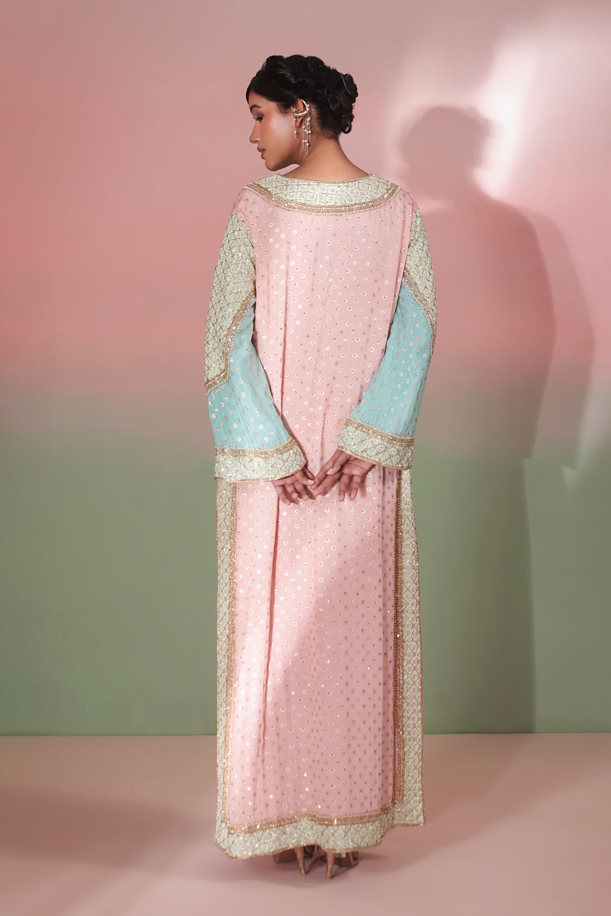 Gulmohar Pastel Kaftan