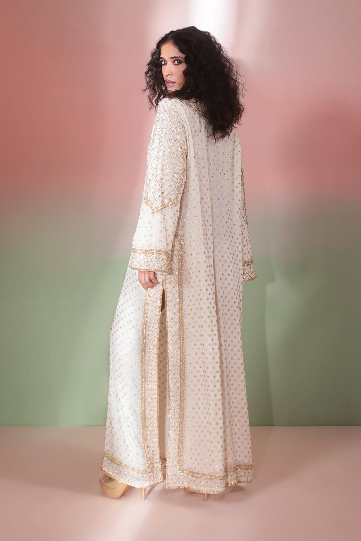 Chandni Ivory Kaftan