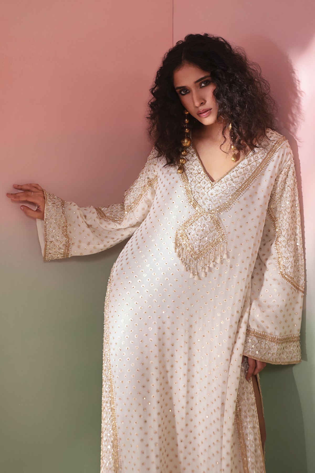 Chandni Ivory Kaftan