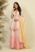 Whispering Pastel Peplum Ensemble