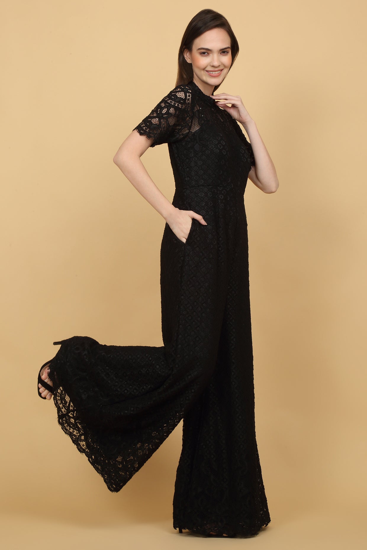 Black Laced Jumpsuit