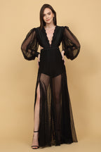 Black Sheer Gown