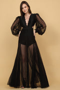 Black Sheer Gown