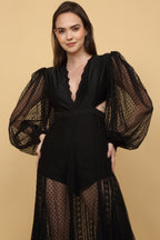 Black Sheer Gown