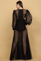 Black Sheer Gown