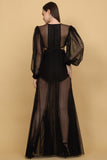 BLACK SHEER GOWN