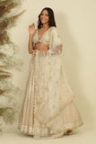 Ivory Chanderi Lehenga Set