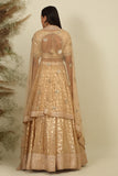 Golden Chanderi Lehenga Set