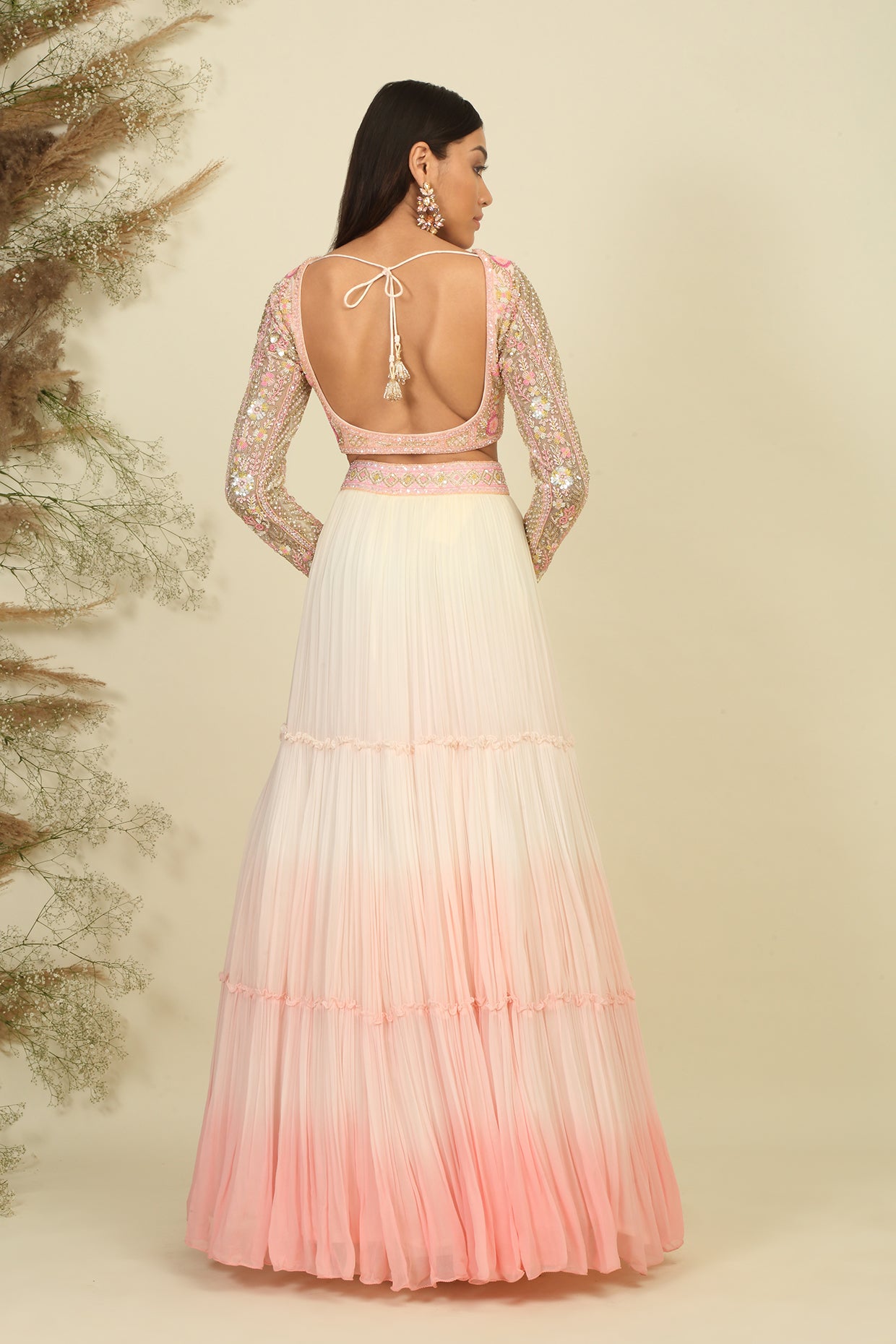 Sunset Serenade Ombre Lehenga Ensemble