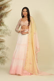 Sunset Serenade Ombre Lehenga Ensemble