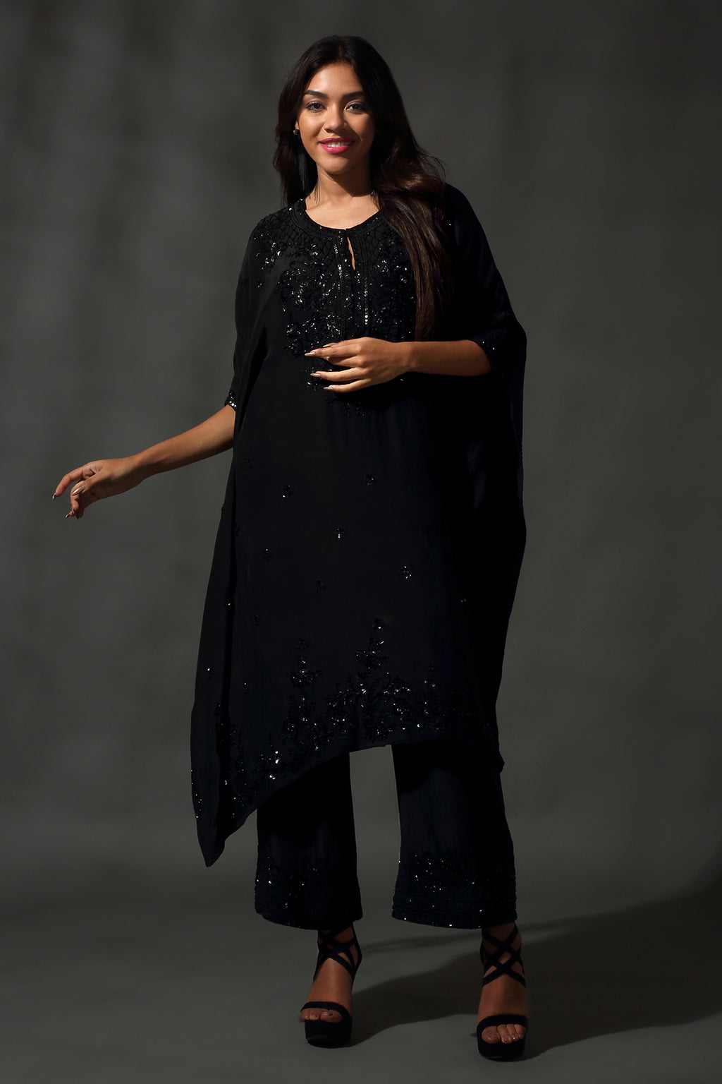 Black Kaftan Set