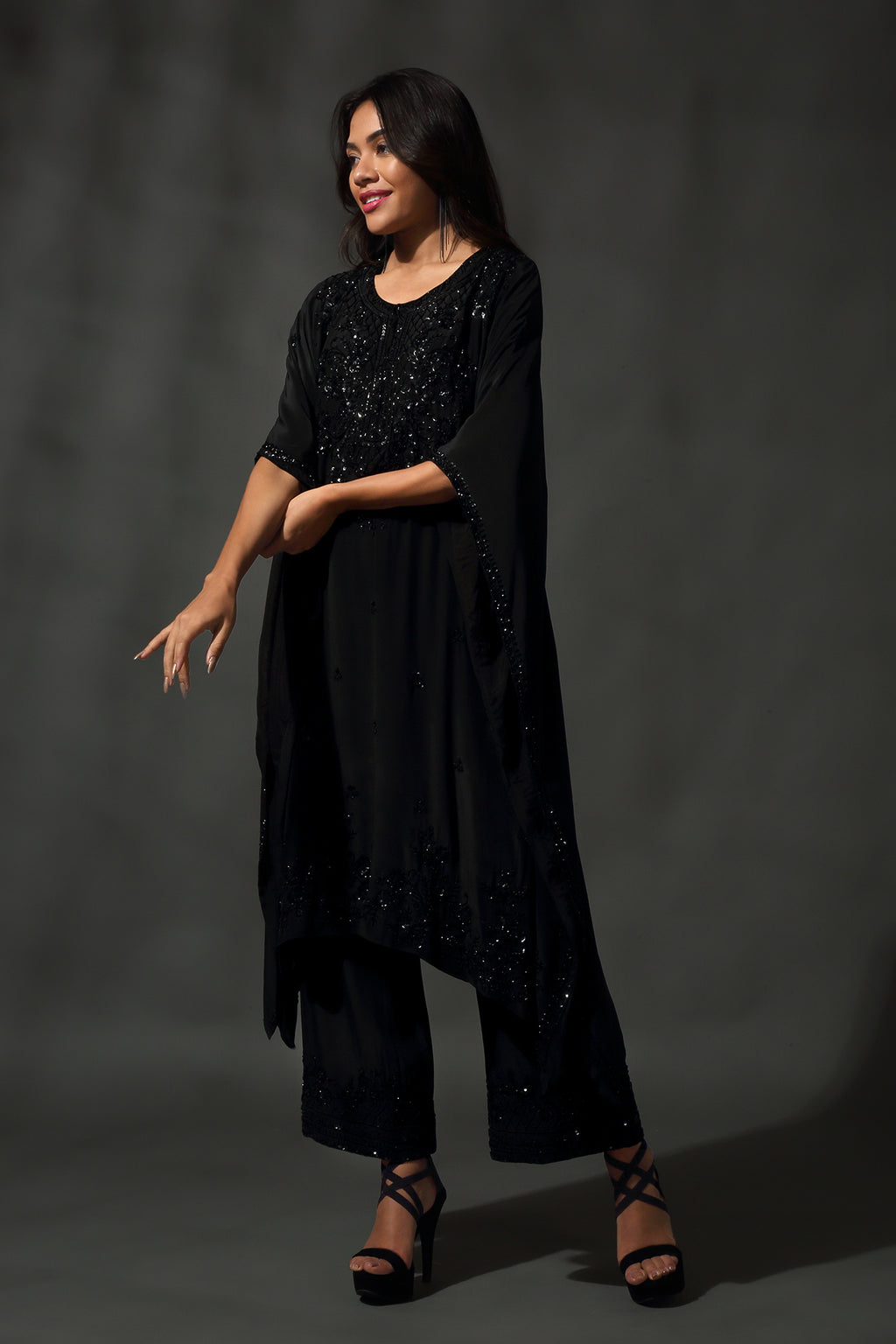 Black Kaftan Set