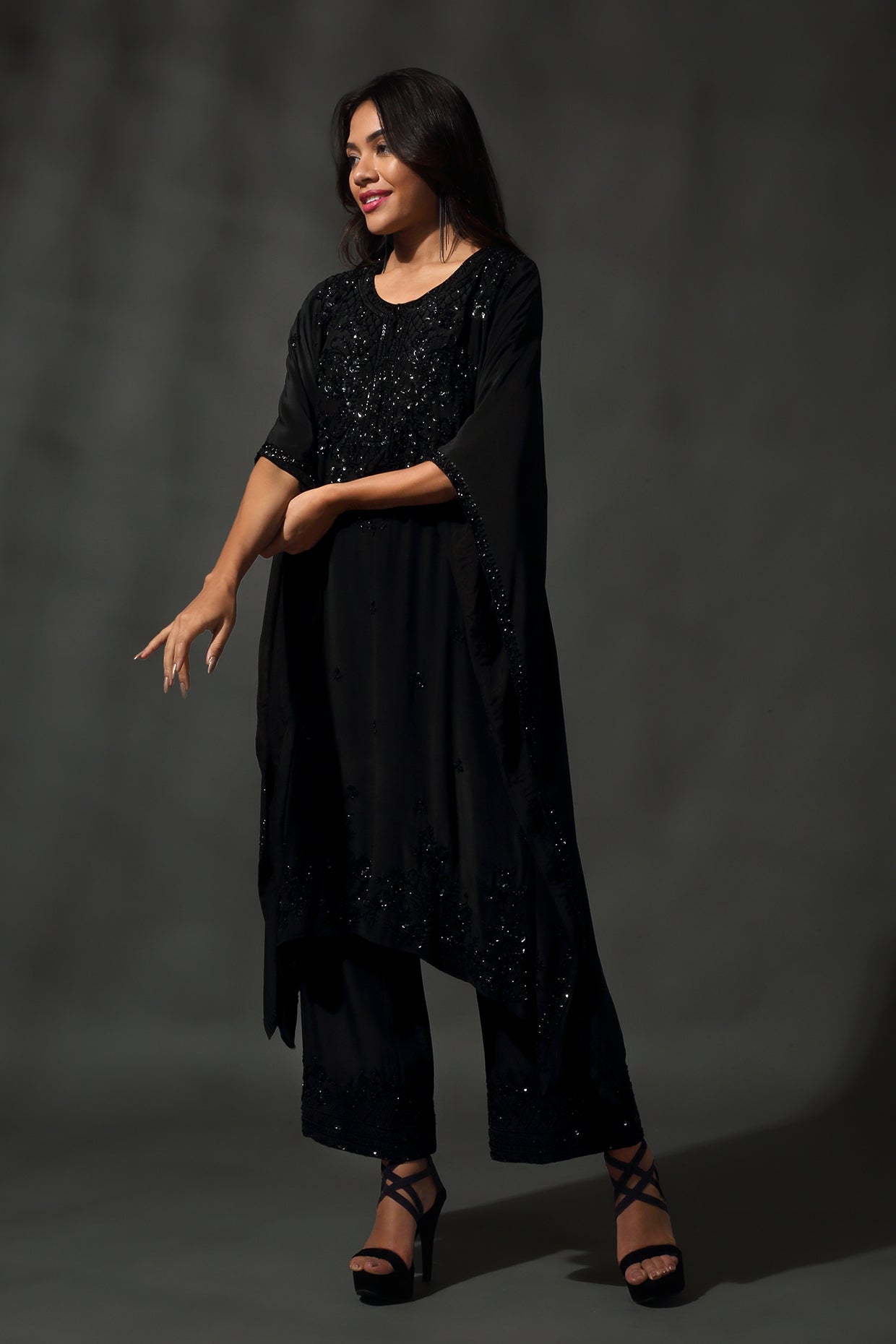 Black Kaftan Set