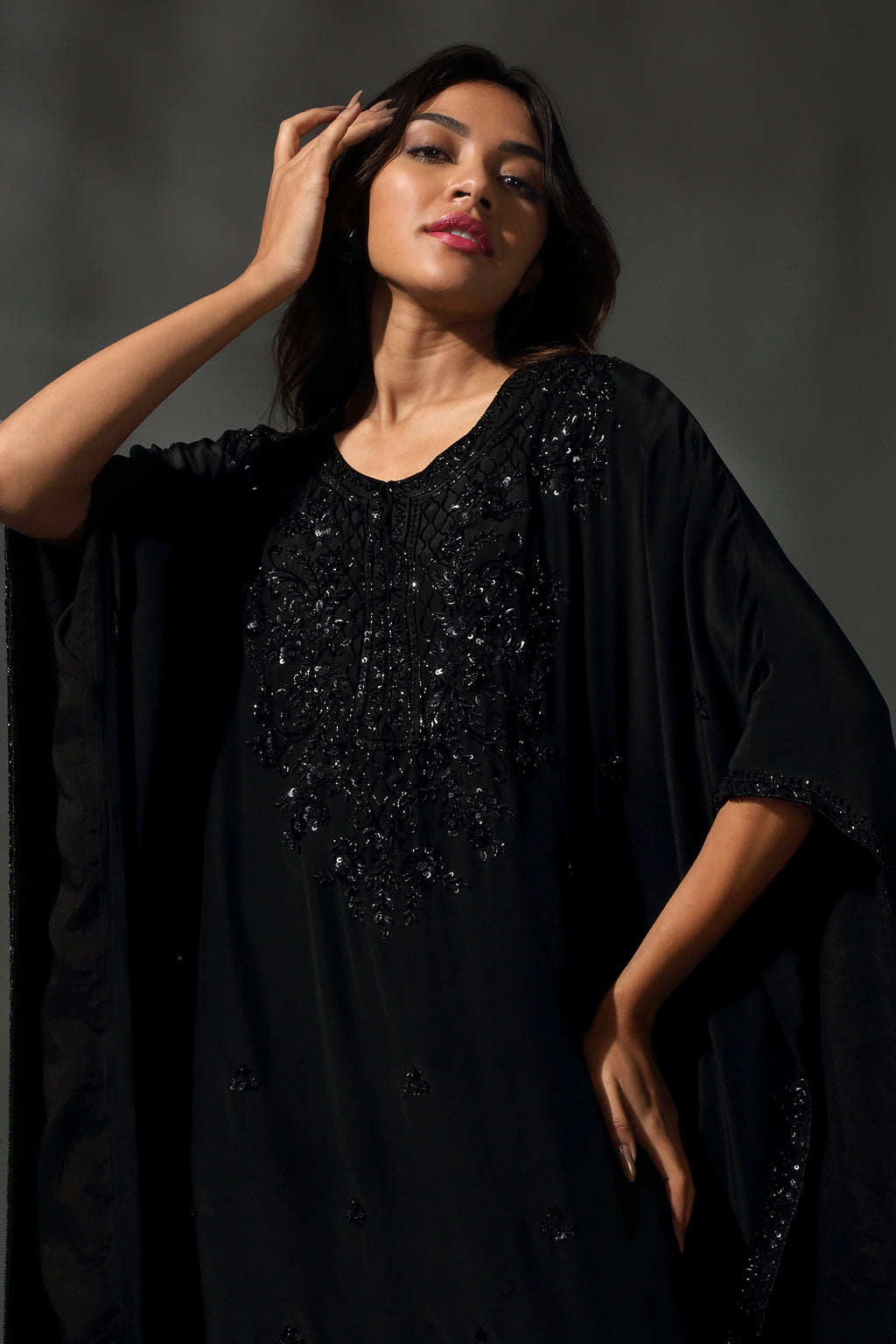 Black Kaftan Set