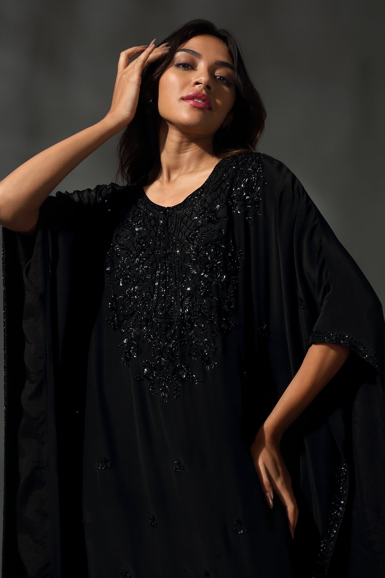 Black Kaftan Set