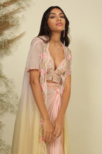 Serene Drapes Ombre Dhoti Ensemble