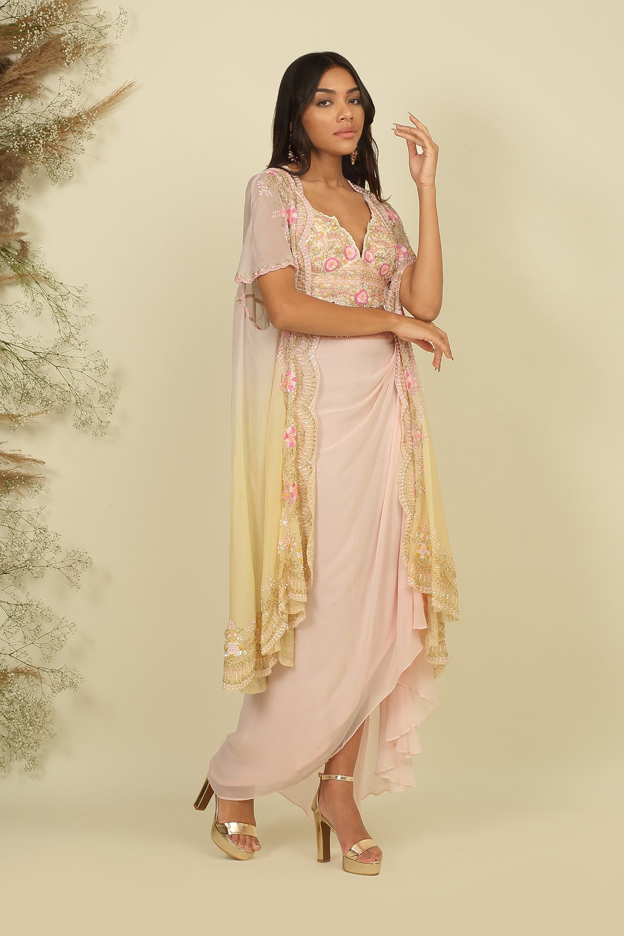 Dreaped Delight : Ombre Dhoti Ensemble