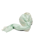 Ombre  Dyed Sky Blue And Ivory  Men'S Pagri
