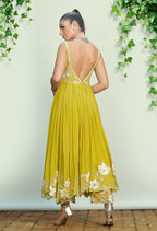 Sheen Green Anarkali Set