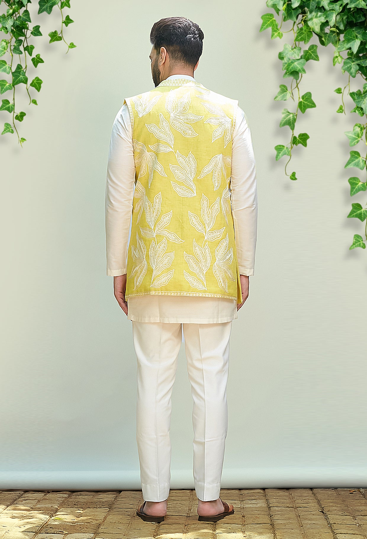 Short Kurta Style Jacket Set
