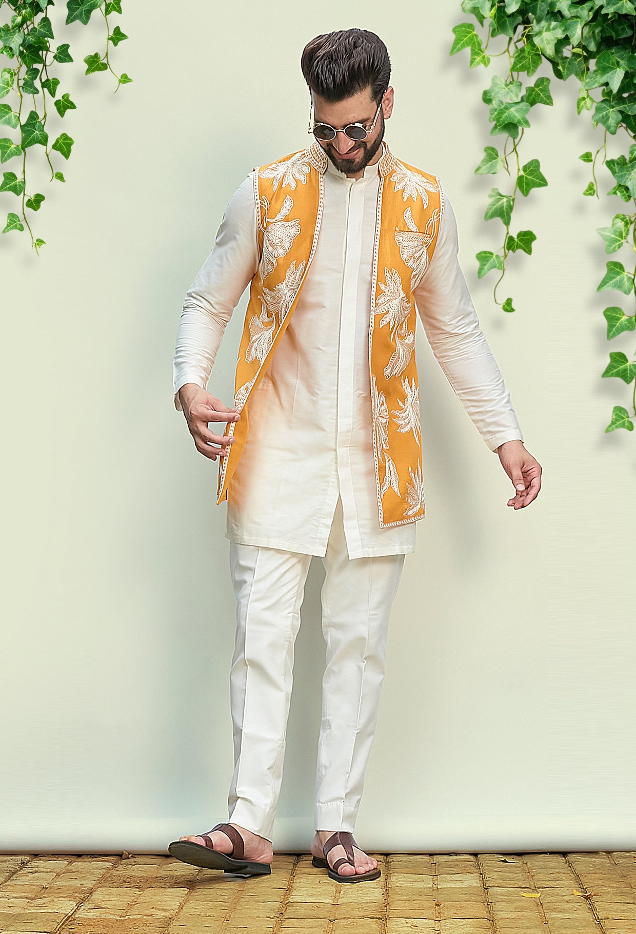 Short Kurta With Jacket Set